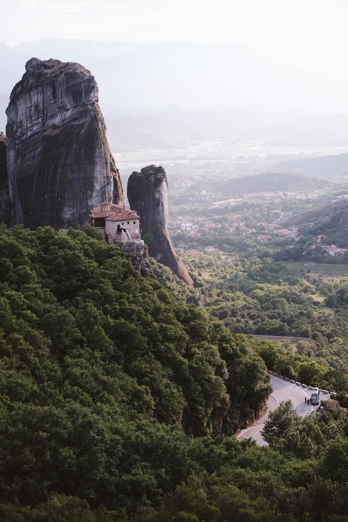 Meteora, Greece travel tips including places to visit, landscape photography locations, the best monasteries, and other information. Rossanou monastery in Meteora